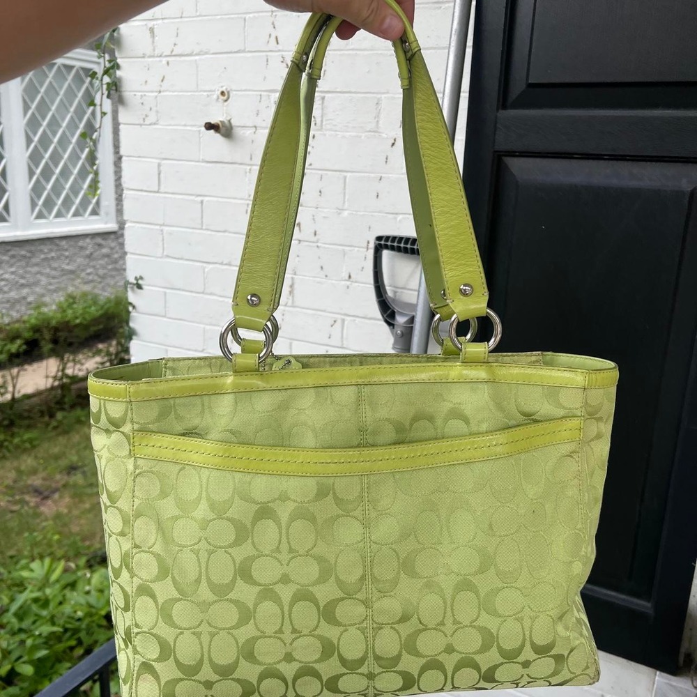 Y2K 2000s Rare Coach Signature C Monogram Gallery Tot… - Gem